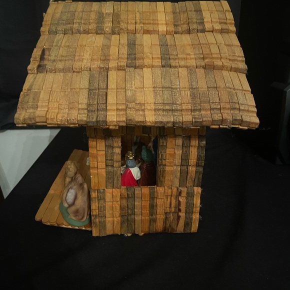 Vintage Christmas Collectible Nativity Set Homemade Handmade GUC - Picture 8 of 11